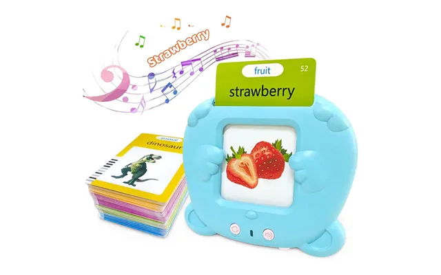Kids Educational Flash Cards Learning Machine Interactive English Vocabulary Toy With Voice Recognition Double-sided Car