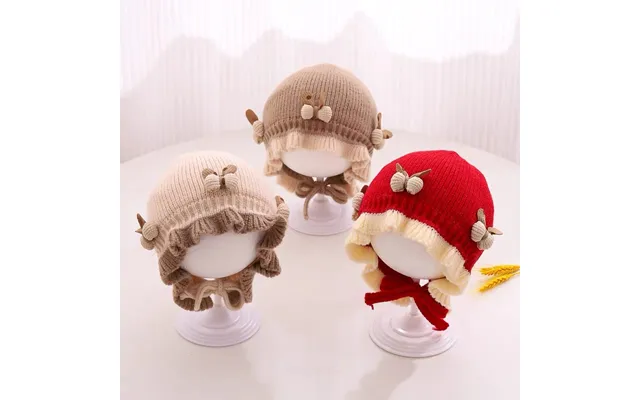 Kids'hats Baby Hat Winter Double Thick Warm Girl Princess Earwarmers Cute Butterfly