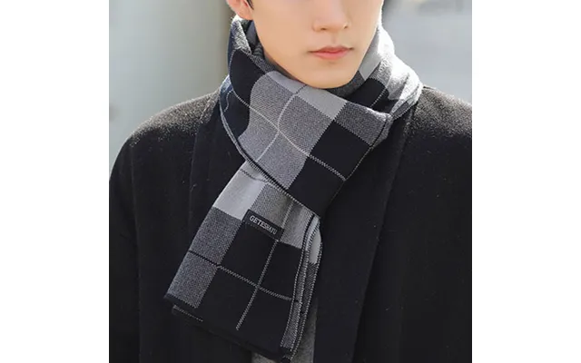 Knitted New Style Cashmere Woolen Colored Men's Scarf product image