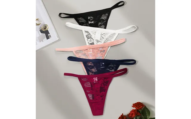 Lace Sexy Low Waist European And American Thong Thong Women's One String Foreign Trade Women's Underwear Plus Size Whole product image