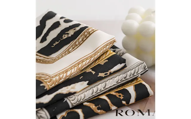 Literature And Art Retro Leopard Print Simulation Silk Scarf Ethnic Style Small Square Scarf Fashion Elegant Professiona product image