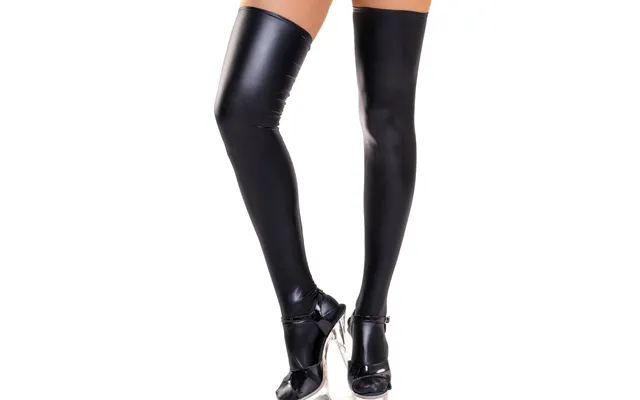 Luvbox Lingerie Pants High Long Game Uniform Performance Stage Costume Sexy Leather Stockings product image