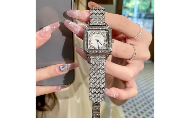 Luxury Full Diamond Small Square Watch For Women's Niche Women's Watch product image