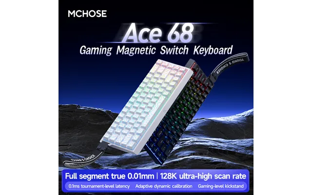 Mcchose Ace68 Magnetic Axis Keyboard Rt Electronic Sports Game Custom Mechanical Wired Keyboard