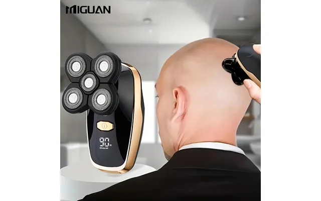 Men's 5-blade Electric Razor Cordless Rechargeable Led Display Bald Head Shaver Home Appliances product image