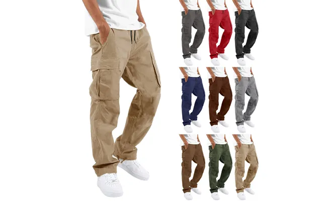 Men's Clothing Overalls Drawstring Multi-pocket Casual Pants product image