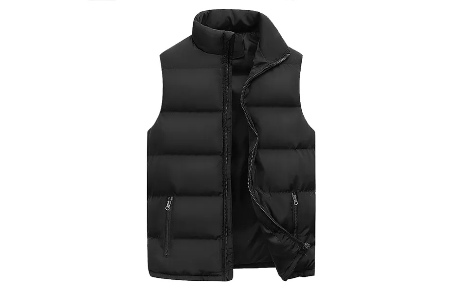 Men's Jacket Winter Warm Coats For Men Thickened Stand Collar Down Vest Oversized Jackets Puffer Vest Sleeveless Zipper 