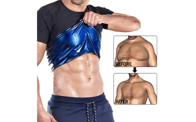 Men's Shapewear Perspiration Tights With Belly Pull-in Blazer Corset Short Sleeves product image