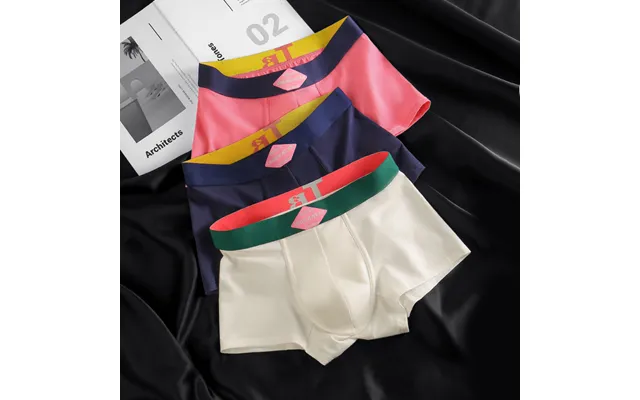 Men's Underwear Boys Pure Cotton Antibacterial Boxer Shorts Youth Pink Loose Comfortable Breathable Boxer Shorts