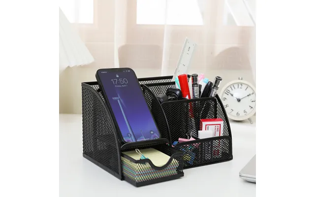 Metal Pen Holder Wholesale Office Supplies Multifunctional Creative Personality Pen Barrel Combination Stationery Deskto product image