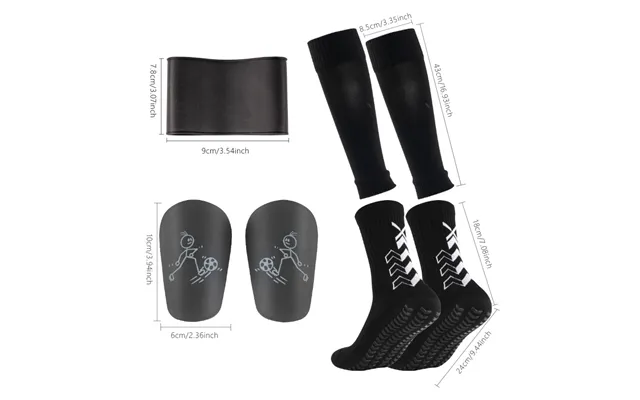 Midtube Football Socks Leg Pads Strap Set Men's And Women's Adhesive Non-slip Socks product image