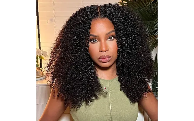 Mongolian Kinky Curly Human Hair Lace Front Wig 13x4 For Women 180% 200% Density