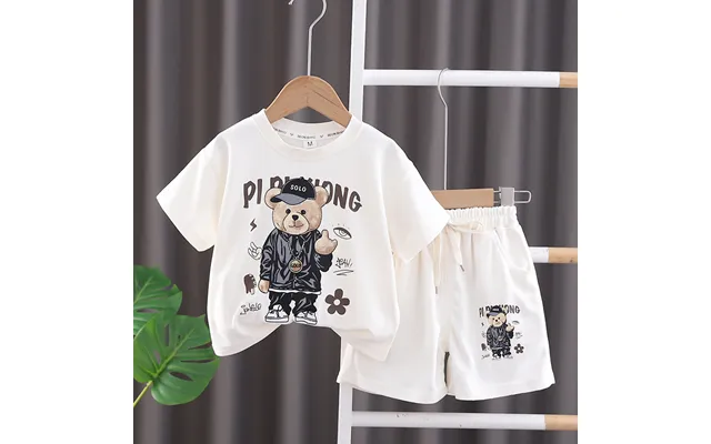 Mother & Kids Children's Short-sleeved Suit,handsome Boy's Summer Suit Boy's Stylish Summer Two-piece Set Popular Cartoo
