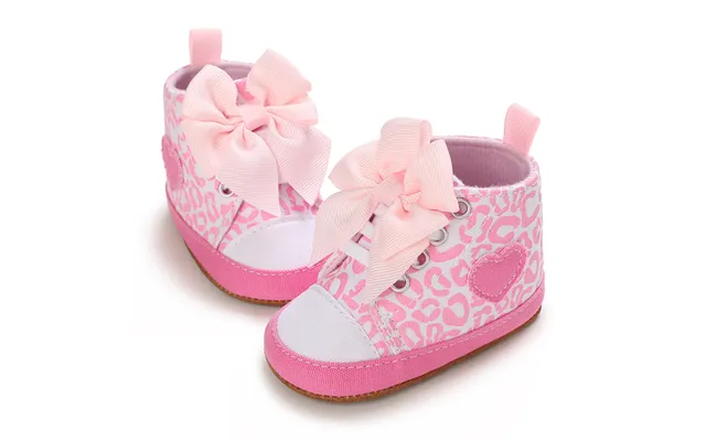 Mother & Kids Foreign Trade Baby Shoes 0-1 Years Old Pink Girl Bow Spring And Autumn Toddler Shoes