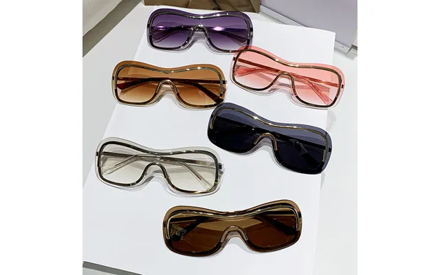 New Fashionable Sunglasses - Cool All In One Piece Metal Border product image