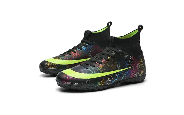 New For Men's Breathable Mandarin Duck High Top Short Broken Nail Football Grass Large Size Training Shoes