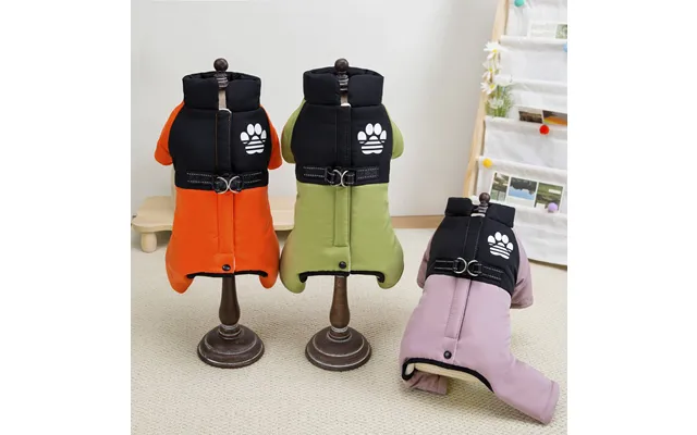 Pet Clothes Handsome Dog Ski Four Legged Clothes Teddy Bichon Autumn And Winter Thickened Cotton Clothes For Small Dogs product image