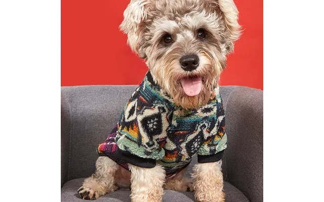 Plush Clothes Thickened Warm Autumn And Winter Pet Sweatshirt Ethnic Cat Clothes Supply Dog Clothes product image