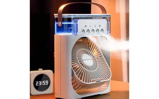 Portable 3 In 1 Fan Air Conditioner Household Small Air Cooler Led Night Lights Humidifier Air Adjustment Home Fans Drop product image