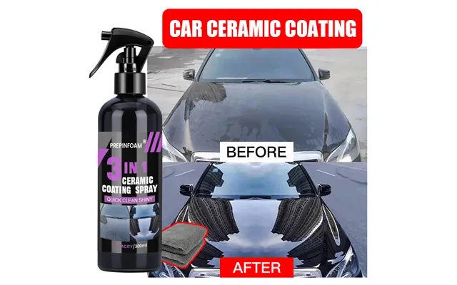 Prepinfoam 3-in-1 Car Nano Ceramic Quick Paint Spray Wax Crystal Coating Agent product image