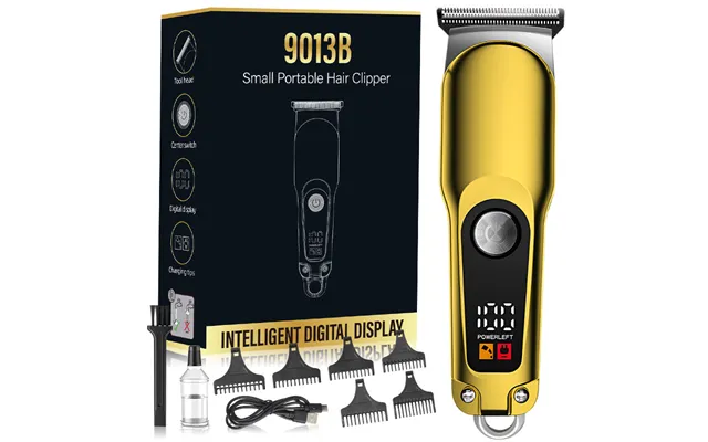 Professional Corded Hair Clipper - Detachable Blade Barber Trimmer For Men, Women & Pets With 3 Color Options Gold Silve product image