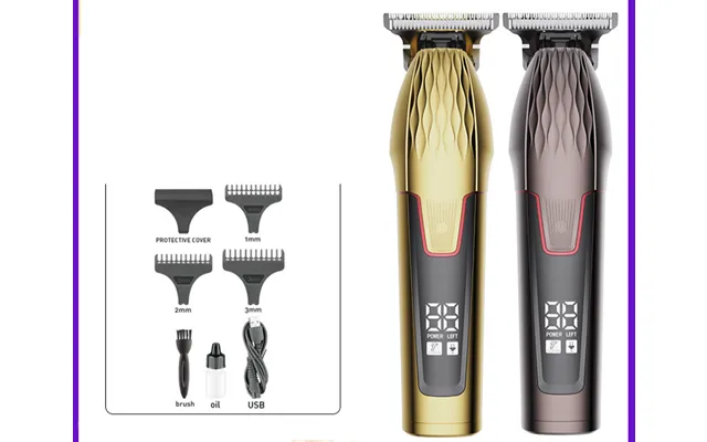 Professional Haircut Liquid Crystal Universal Haircut Oil Head Engraving Clipper Electric Clipper Wholesale product image