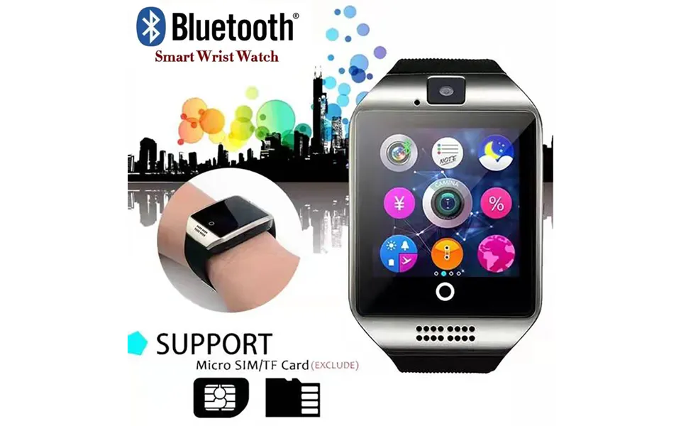 Q18 Smart Watch With Sim Card Bluetooth Call Connected Women Wristwatch Men Sport Pedometer Clock Smartwatch Whatsapp