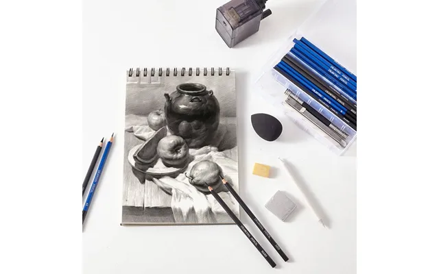 Qili Sketching Pencil Set - Professional Art Drawing Kit With Hb, 2b, Charcoal Pencils, Wooden Case, Ideal For Beginners product image