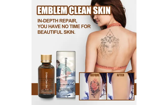 Quick Tattoo Removal Serum Permanent Tattoo Remover Liquid Natural Painless Body Facial Pigment Fading Cleaning Skin Car product image