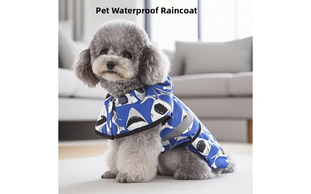 Reflective Raincoat For Pets Windproof Rainproof Breathable Easy On Off Anti Shedding Dog Clothing & Shoes product image