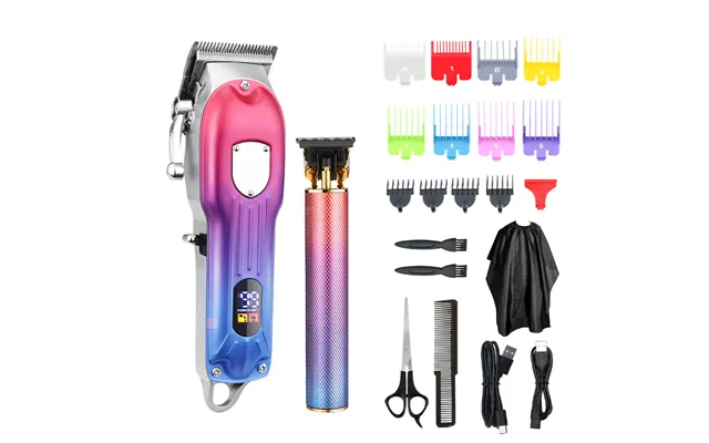 Ruixingst 1 Set Electric Hair Clipper High Speed Anti-slip With Guide Combs Hair Trimmer Rechargeable Shaver Beard Cut M product image