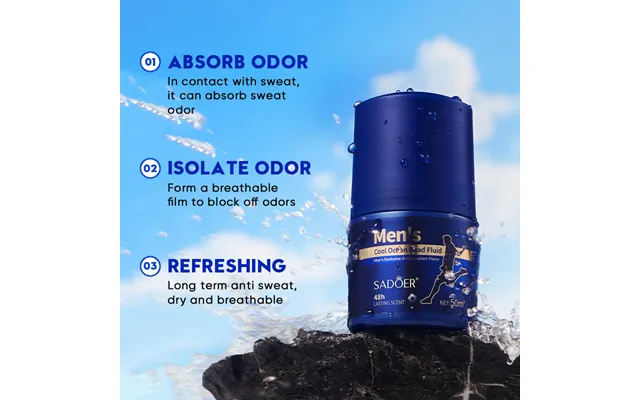 Sadoer Beads Deodorant Refreshing Fragrance Portable Ball Perfume Men's Antiperspirant product image