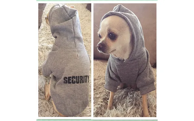 Security Dog Clothes Classic Pet Dog Hoodies Clothes For Small Dog Autumn Coat Jacket For Yorkie Chihuahua Puppy Clothin product image