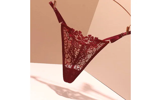 Sexy Lace Thong - Seductive And Sexy Large Size T-pants One-piece See-through Low-waisted Thin-strap Women's Underwear product image