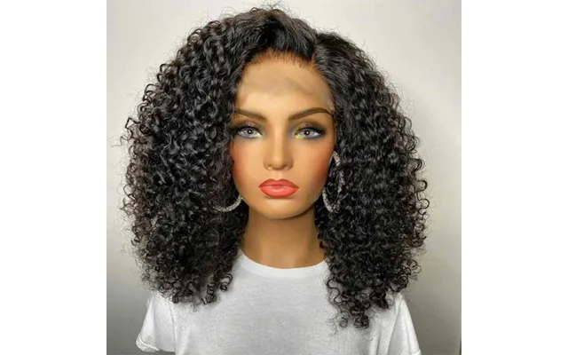 Short Kinky Curly Bob Human Hair Wig Pre Plucked Lace Frontal Closure Deep Wave Wig Curly Human Hair Bob Wigs For Women