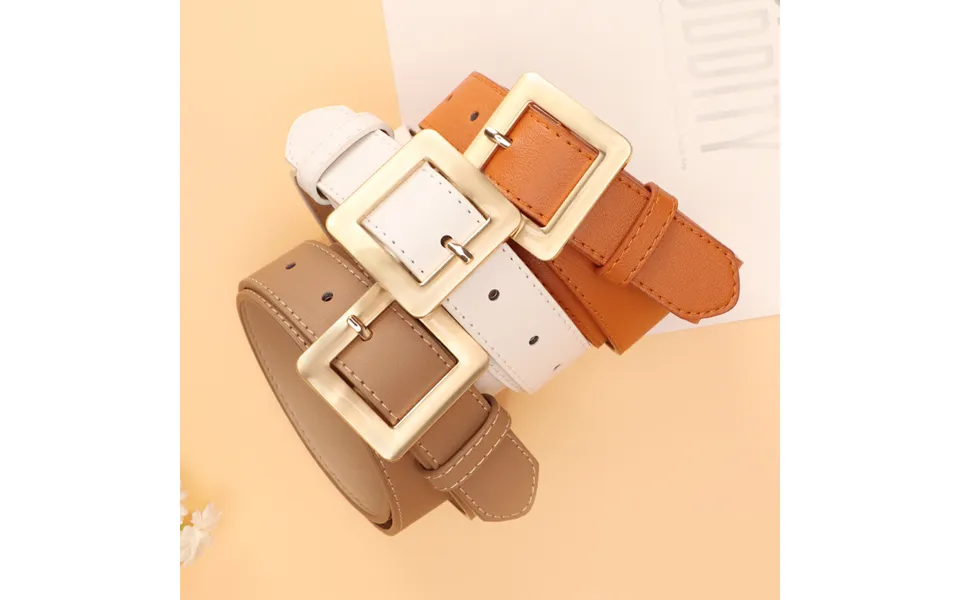 Simple Versatile Belt Women's Fashionable High-end Alloy Women's Belt Decorative Jeans Belt