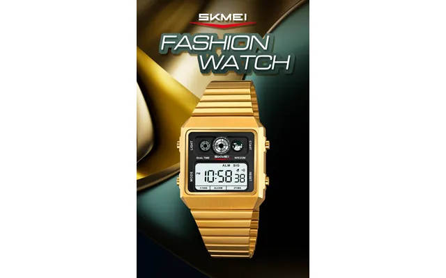 Skmei 2450 Gold Digital Watch Fashionable - Waterproof To 100m product image
