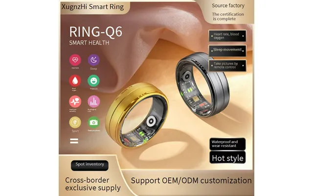 Smart Activity Trackers Hot Selling R06 Smart Camera Ring Sports Ring Bluetooth Monitoring Healthy Sleep Heart Rate Pres