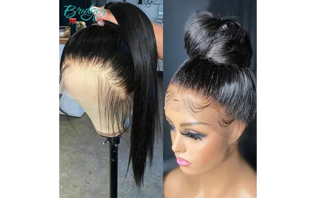Synthetic Hair 360 Full Lace Frontal Wigs Natural Color Real Hair Wig