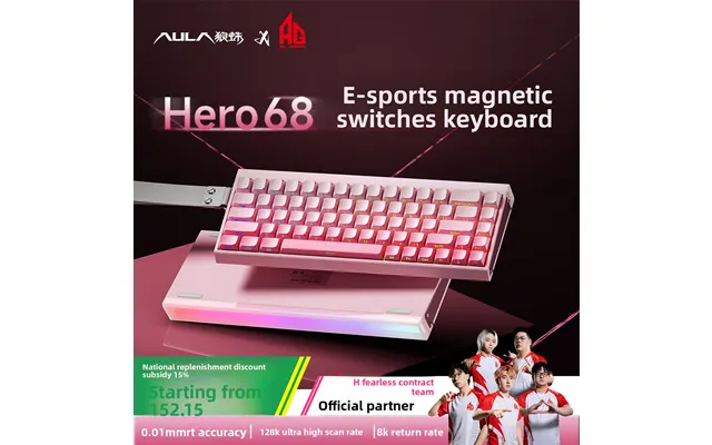Tarantula Hero68he Magnetic Axis Keyboard Mechanical Gaming Fps Universal Rt0