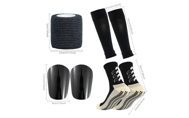 Thickened Over Knee Long Football Socks Leg Pads Set Men's And Women's Adhesive Non-slip Socks Combination product image