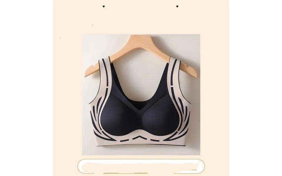 Underwear Seamless U Shaped Back Anti Gravity Soft Support Bra Gathered Fixed Cup Buckleless Sports Vest Anti Sagging Un