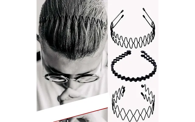 Unisex Men's Hairband Headband Fashion Oil-headed Men's Sports Hairpins Big Back Hair Band Wash Wave Hairpin