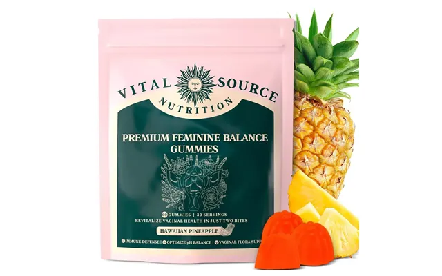 Vital Source Feminine Balance Gummies - Hawaiian Pineapple 60 Gummies product image