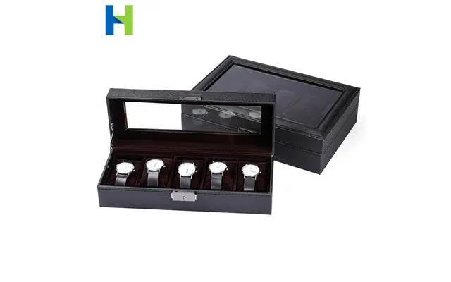 Watch Box 5-bit Premium Pu Leather Plush Lock 10-bit Watch Box product image