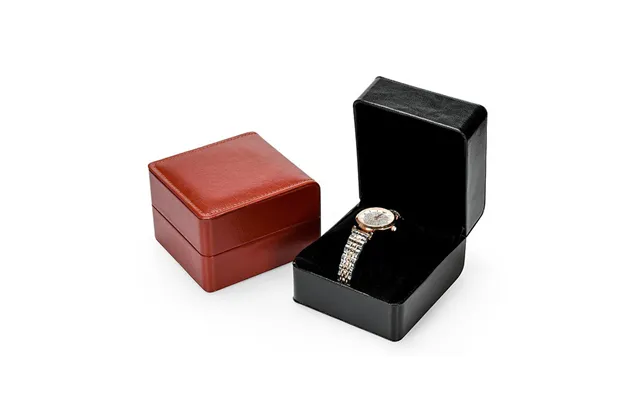 Watch Box Packaging Pu Leather Watch Box Flip Cover Watch Box product image