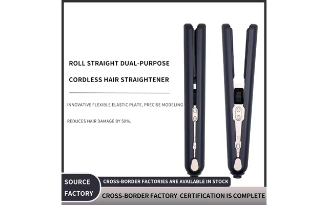 Wireless Hair Straightener Long Lasting Straight Curling Dual Purpose Portable Usb Charging Mini Hair Straightener