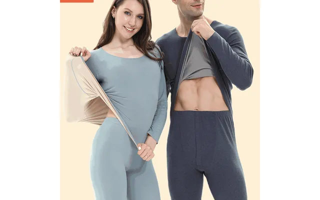 Women's Ab Cationic Thermal Underwear Set Plus Velvet De Seamless Men And Women Long Johns Thermal Clothing product image