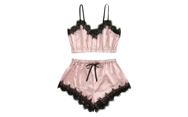 Women’s Clothing Sexy Lace Lingerie Suspenders Three Point Chest Wrap Satin Lace Panties Women's Suit product image