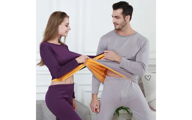 Women's Golden Sable Thermal Underwear Women's Cashmere Thick Men's Long Johns Suit Women's Base product image